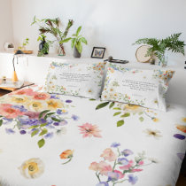 The Lord Bless You | Floral Christian Pillow Case