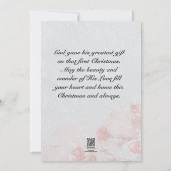 The Lord Bless You Inspirational Christmas Holiday Card | Zazzle