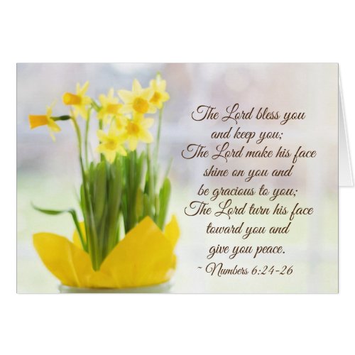 The Lord Bless You Numbers 624_26 Bible Card