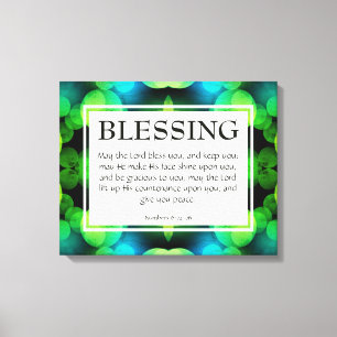THE LORD BLESS YOU Numbers 6:24-26 BLESSING Canvas Print