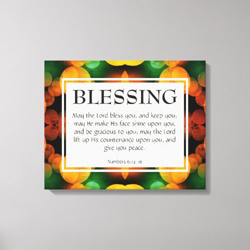 THE LORD BLESS YOU  Numbers 624_26 Christian Canvas Print