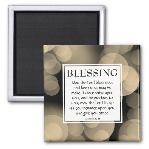 THE LORD BLESS YOU Numbers 624_26 Christian Magnet