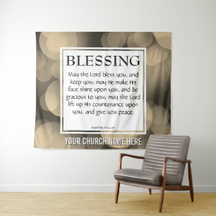 THE LORD BLESS YOU Numbers 6:24-26 Church Tapestry