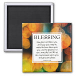 The Lord Bless You Numbers 6:24-26 Orange Magnet at Zazzle