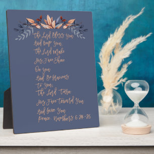 The Lord Bless You Numbers 6:24-26 Plaque
