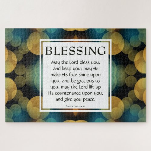 THE LORD BLESS YOU Numbers 624 BLESSING 20x30 Jigsaw Puzzle