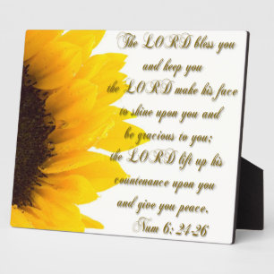 The Lord Bless you... Plaque