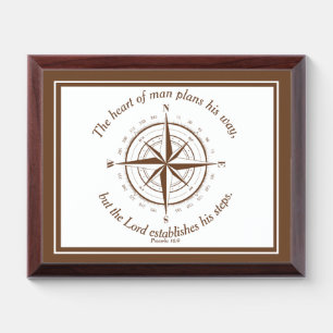 The Lord establishes his steps Plaque