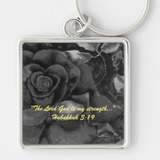 "The Lord God is my strength..." Bible truths  Key Keychain