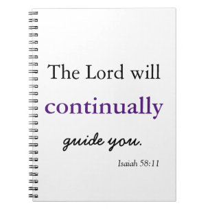 The Lord Guides You Spiral Photo Notebook