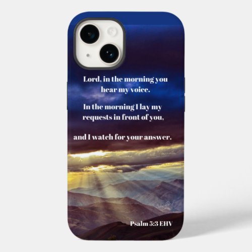 The Lord Hears Me Psalm 53 Bible Verse Case_Mate iPhone 14 Case