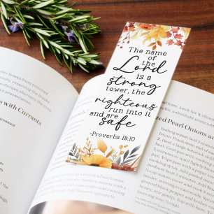 The Lord Is A Strong Proverbs 18:10 Bookmarks