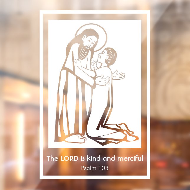 The Lord is Kind and Merciful Window Cling (Sheet 2)