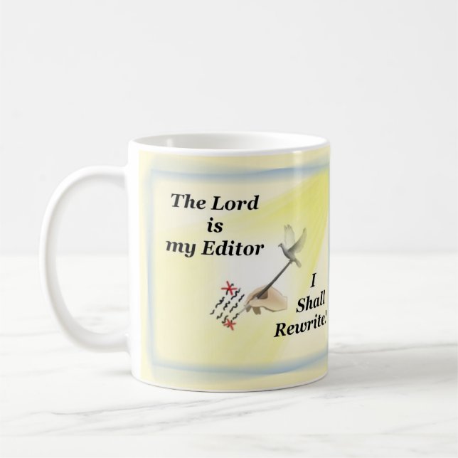 The Lord is My Editor - Writer's Mug (Left)