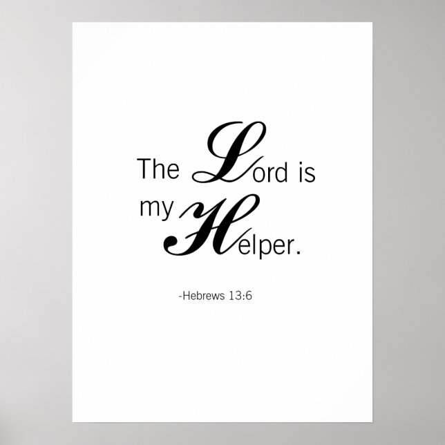 The Lord is My Helper Poster (Front)