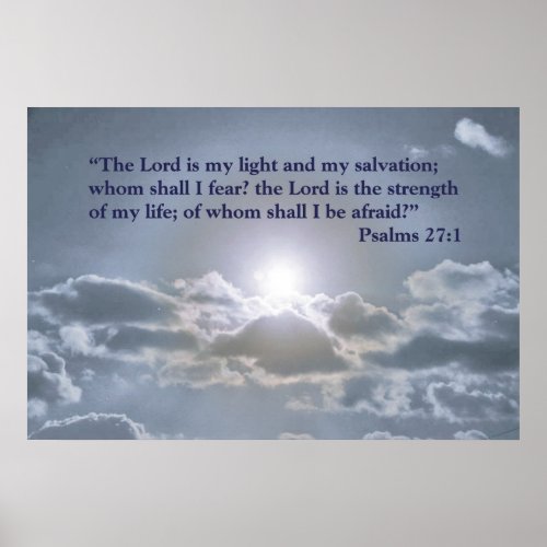 The Lord is my light _ Psalms 271 Poster