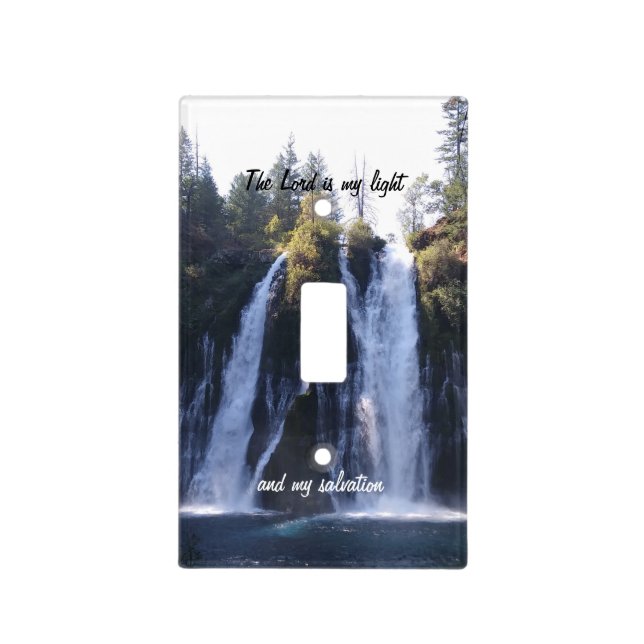 The Lord is my Light Scripture Light Switch Cover (Front)