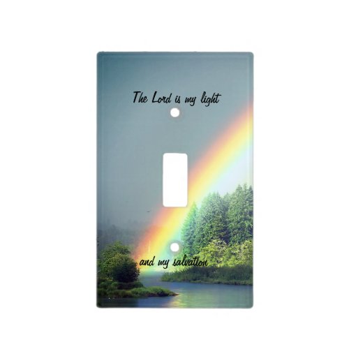 The Lord is my Light Scripture Light Switch Cover