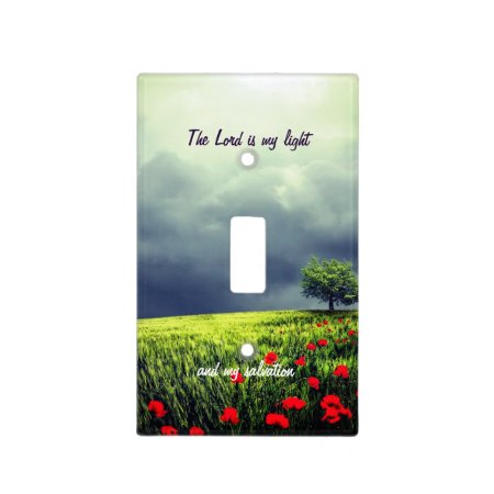 The Lord Is My Light Scripture Light Switch Cover