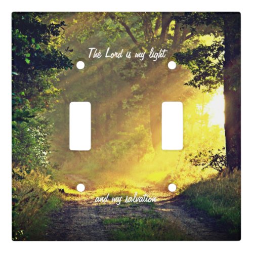 The Lord is my Light Scripture Light Switch Cover