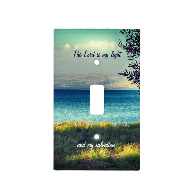 The Lord is my Light Scripture Light Switch Cover (Front)