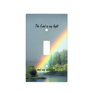 The Lord is my Light Scripture Switch Cover