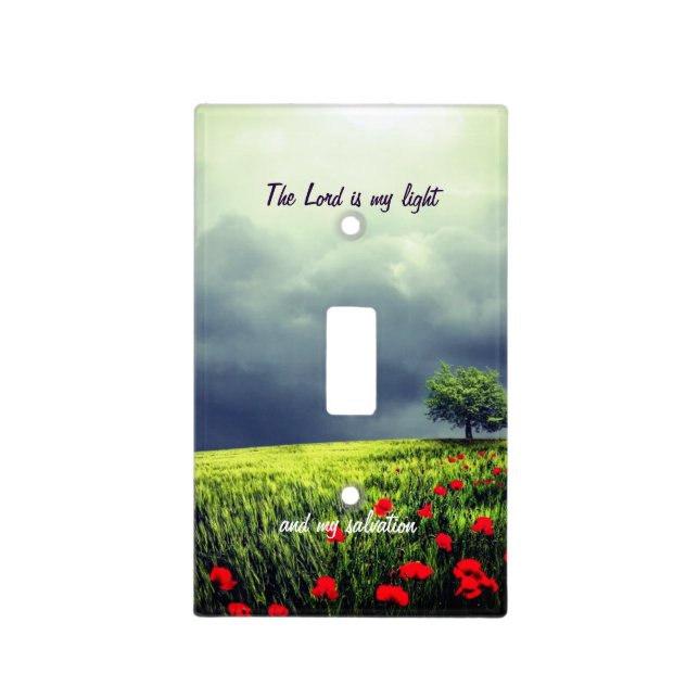 The Lord is my Light Scripture Switch Cover (Front)