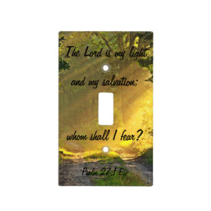 The Lord is my Light Scripture Switch Cover