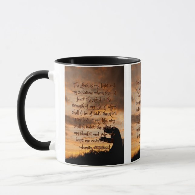 The Lord Is My Prayer Two-Tone Mug (Left)