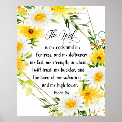 The Lord Is My Rock And My Fortress Psalm 182 Poster