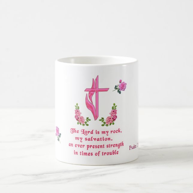 The Lord is my rock Coffee Mug (Center)