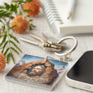 The Lord Is My Rock Keychain