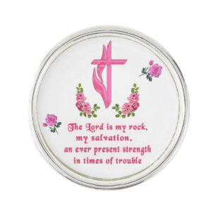 The Lord is my rock Lapel Pin