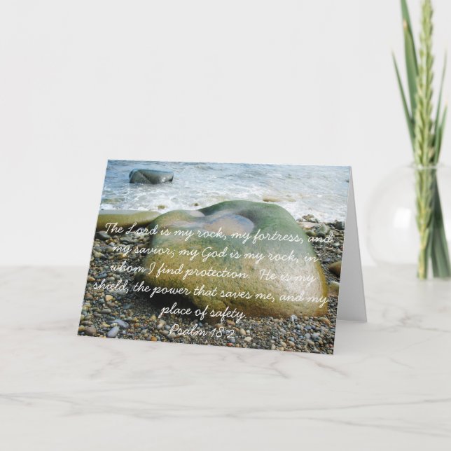 The Lord is My Rock Notecard (Front)