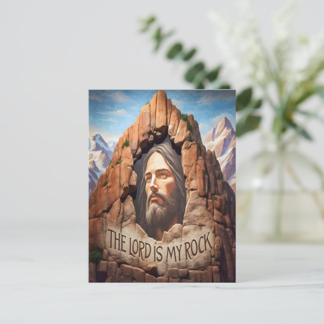 The Lord Is My Rock Postcard (Standing Front)