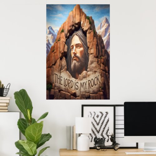 The Lord Is My Rock Poster