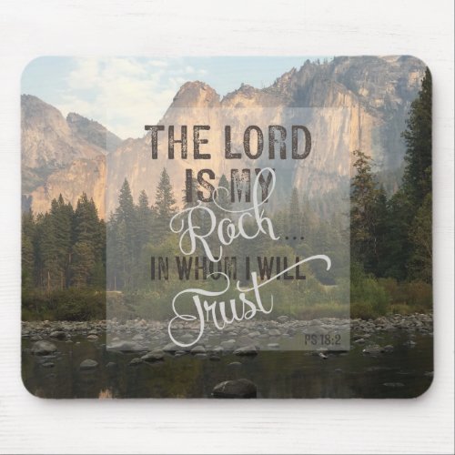 The Lord is my Rock _ Ps 182 Mouse Pad