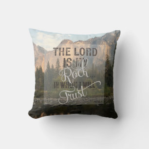 The Lord is my Rock - Ps 18:2 Throw Pillow