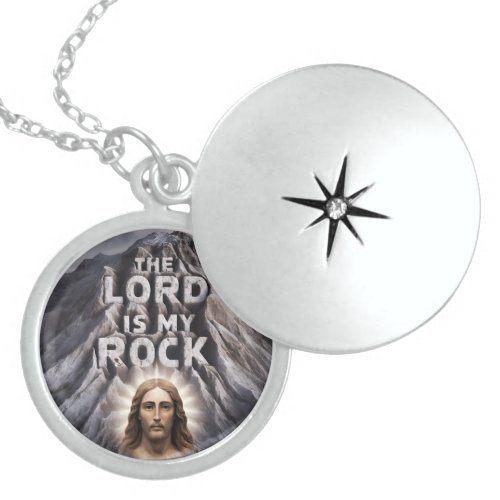 The Lord Is My Rock Psalm 182 Locket Necklace