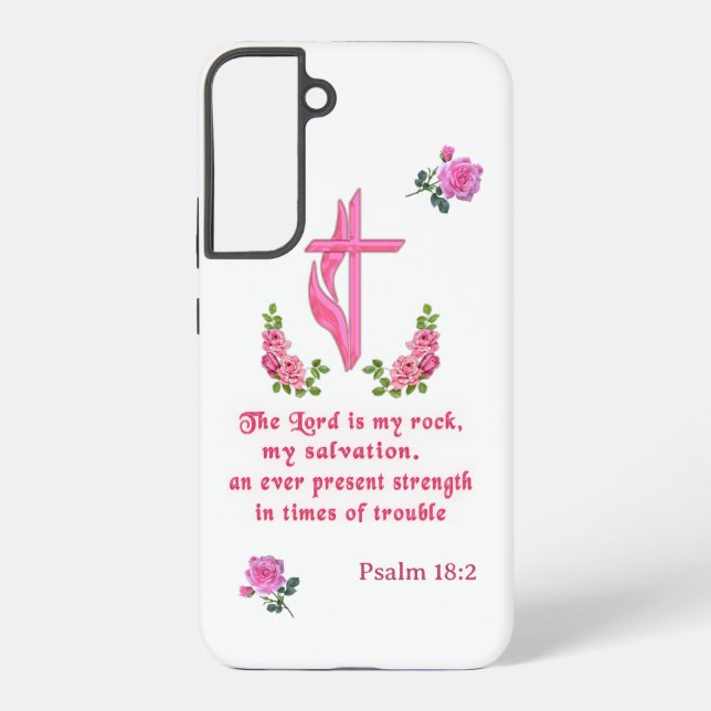 The Lord is my rock Samsung Galaxy Case (Back)