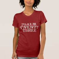 The Lord is my Sheperd Womens Psalm 23 T-shirt