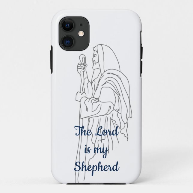 The Lord is my Shepherd 23rd Psalm Bible Scripture Case-Mate iPhone Case (Back)