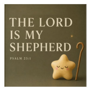  THE LORD IS MY SHEPHERD   Christian  Acrylic Print