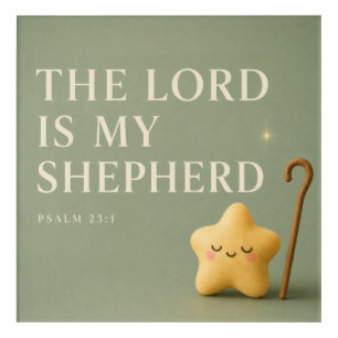THE LORD IS MY SHEPHERD Christian Acrylic Print