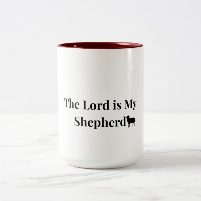 The Lord Is My Shepherd Christian Coffee Mug (Center)