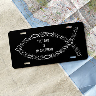 THE LORD IS MY SHEPHERD   Christian Fishes License Plate