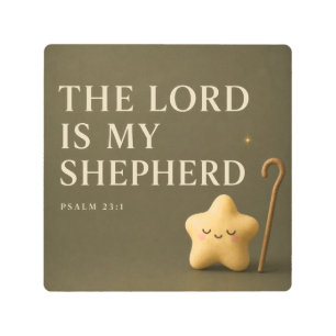  THE LORD IS MY SHEPHERD   Christian  Metal Print