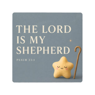 THE LORD IS MY SHEPHERD Christian Metal Print