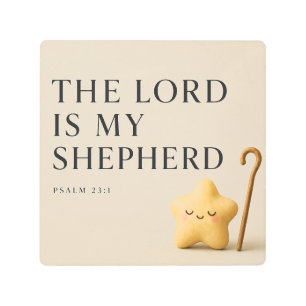  THE LORD IS MY SHEPHERD   Christian  Metal Print