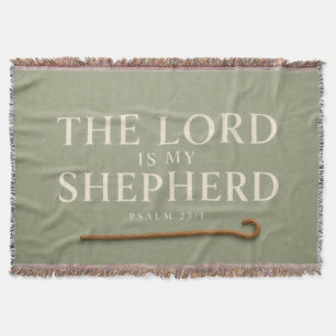 THE LORD IS MY SHEPHERD Christian Throw Blanket